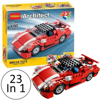 23in1 DIY Architect Super Speedster Bricks Set - 278+Pcs
