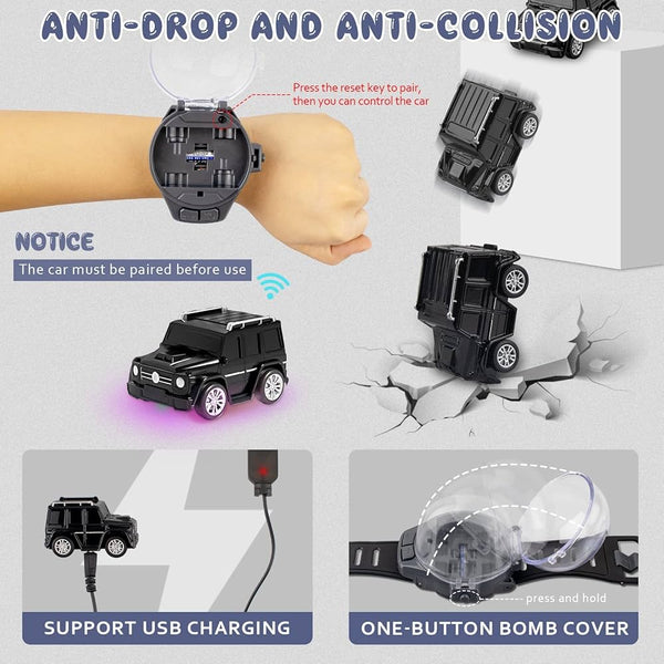 2.4GHz Mini Watch RC Alloy Cars