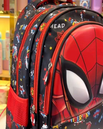 Spider Hero 3D Kids School Backpack – Premium Lightweight Bag