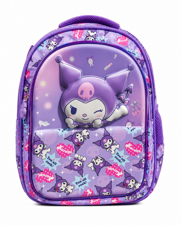 Kuromi Premium 3D EVA Kids Backpack – Cute & Spacious School Bag