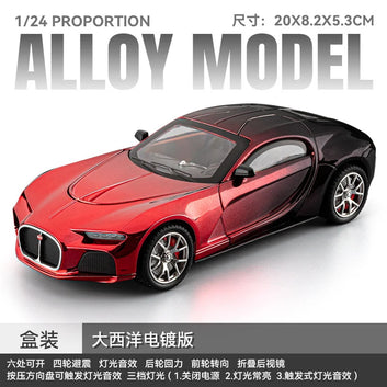 1:24 Diecast Bugatti Atlantic Crystal Color Model Car