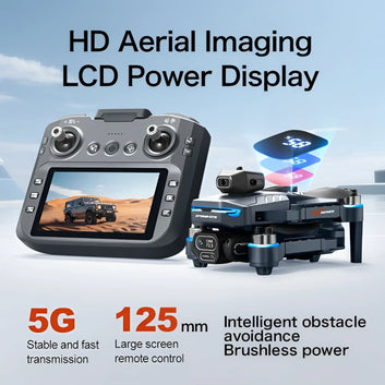 GT8 Hd Camera Drone with 4.3 Inch Lcd Remote Control Double Battery