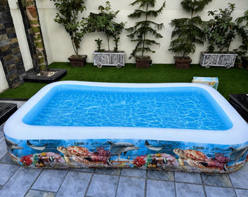 INTEX Swim Center Tropical Reef Family Pool (120" x 72" x 22")