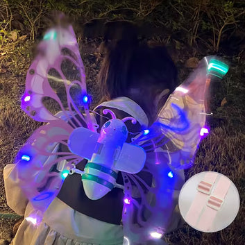 Butterfly Wings With Light And Music