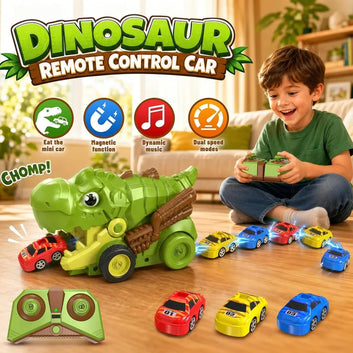 RC Dinosaur Snake Game With 6Pcs Magnetic Cars