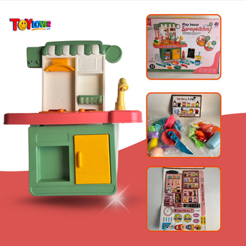 Kids Play House Spray Kitchen Set – 33 PCS Cooking Toy Set