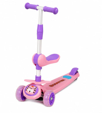 Foldable 2-in-1 Adjustable Scooty for Kids With Lights & Music