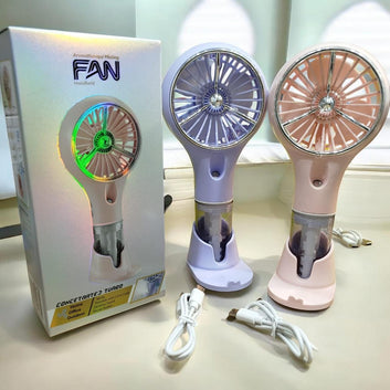 8" Rechargeable Aromatherapy Cool Mist Fan