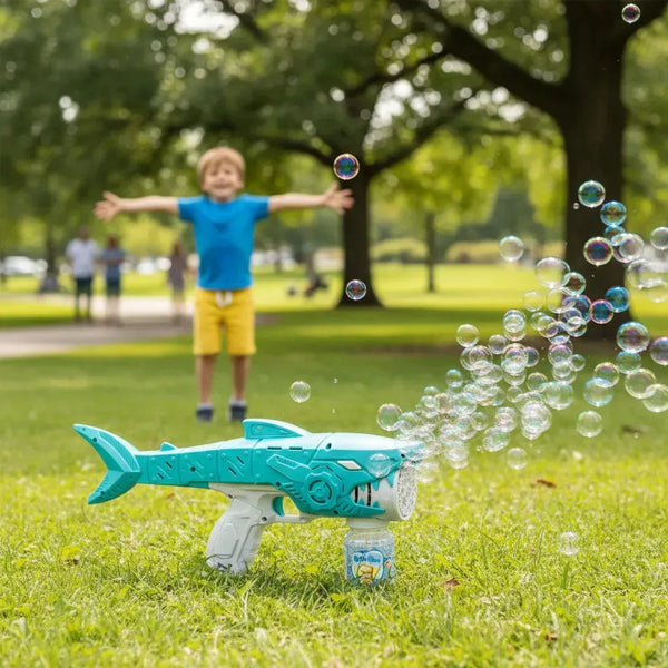 Automatic Shark Shape Water Bubble Gun