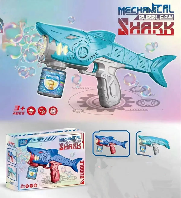Automatic Shark Shape Water Bubble Gun