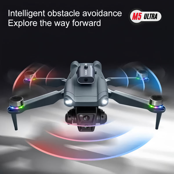 M5 Ultra 360° Obstacle Avoidance Drone with LCD Controller