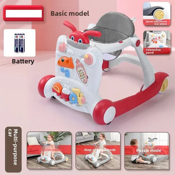 Multi-functional Baby Activity & Musical Walker - Red