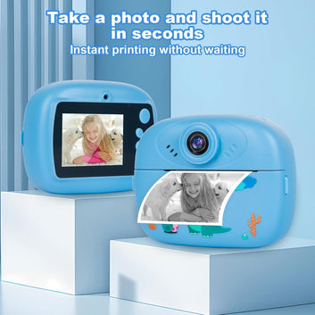 Kids Cute Panda Themed Instant Digital Print Camera - Pink